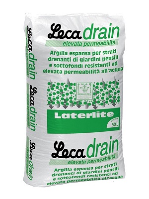 LecaDrain - Strato drenante per giardini pensili pedonabili e carrabili