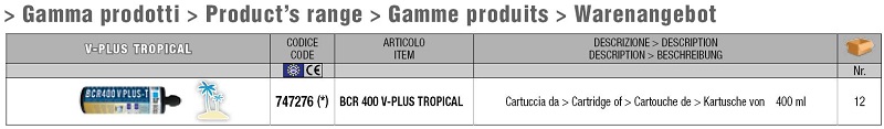 Gamma di prodotto V-Plus Tropical