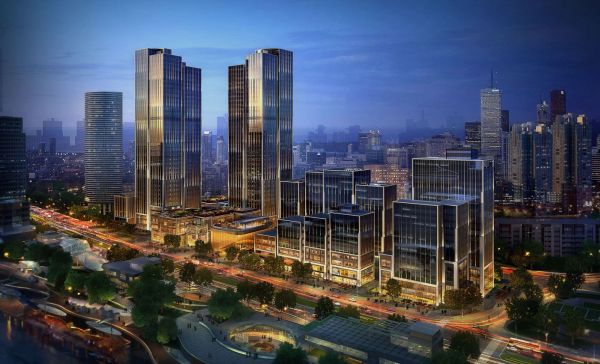 Nuovo complesso Bund Finance Center a Shangai