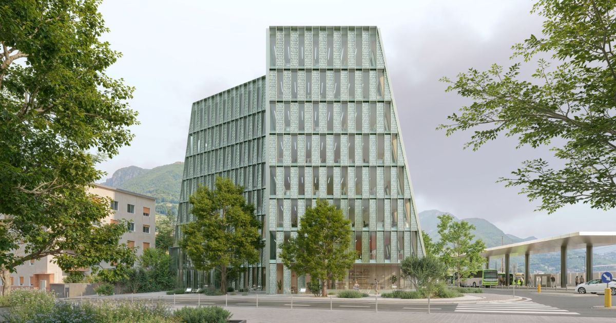 Casa della Mobilità a Bolzano, Park Associati firma un edificio in legno con facciata fotovoltaica Casa della Mobilità a Bolzano, Park Associati firma un edificio in legno con facciata fotovoltaica