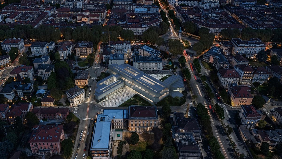 Nuova GAM di Torino, vista notturna Nuova GAM di Torino, vista notturna
