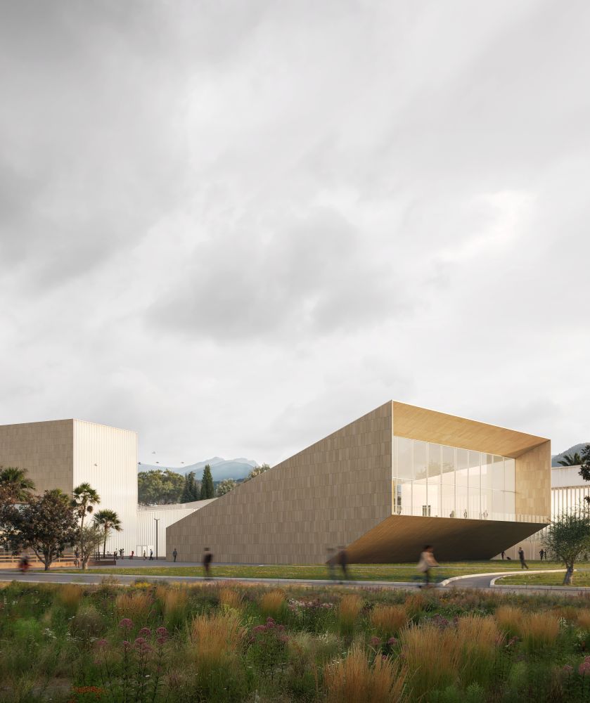 Polo congressuale Riva del Garda di Piuarch, volume panoramico 