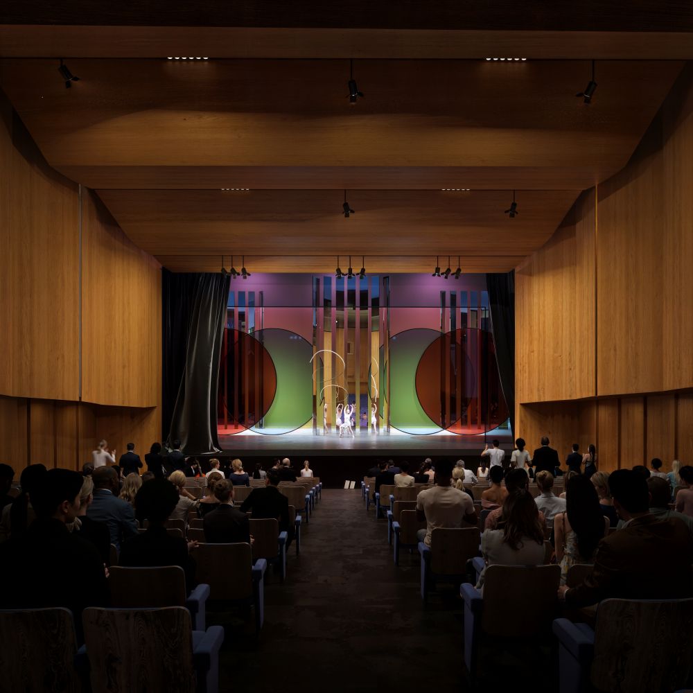 La sala Teatro Civico del nuovo Polo congressuale Riva del Garda firmato Piuarch