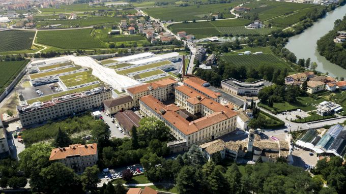 Vista dall’alto dell’ex Manifattura Tabacchi di Rovereto