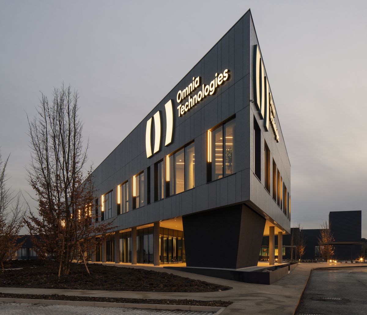 La nuova architettura del quartier generale di Omnia Technologies