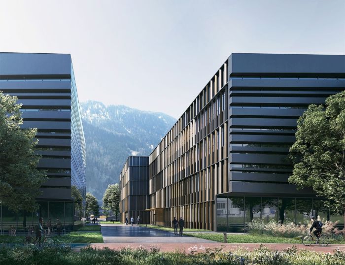 L’edificio D2 del Noi Techpark di Bolzano 