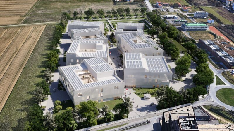 Il campus della Scuola Superiore Sant’Anna a San Giuliano Terme, con i suoi sette nuovi edifici