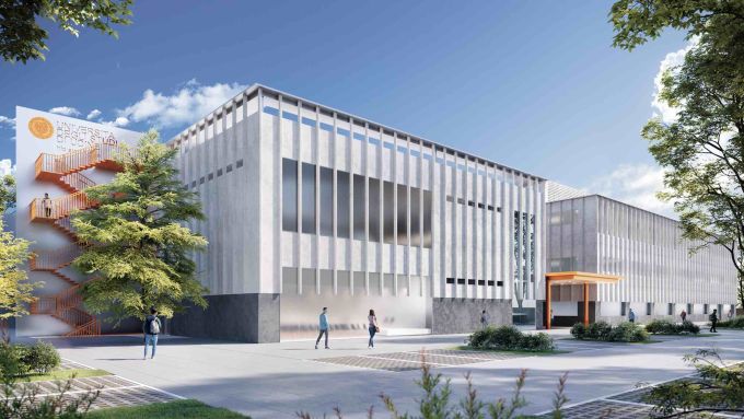 Render delle nuove strutture del dipartimento dell’area medica dell’università di Udine