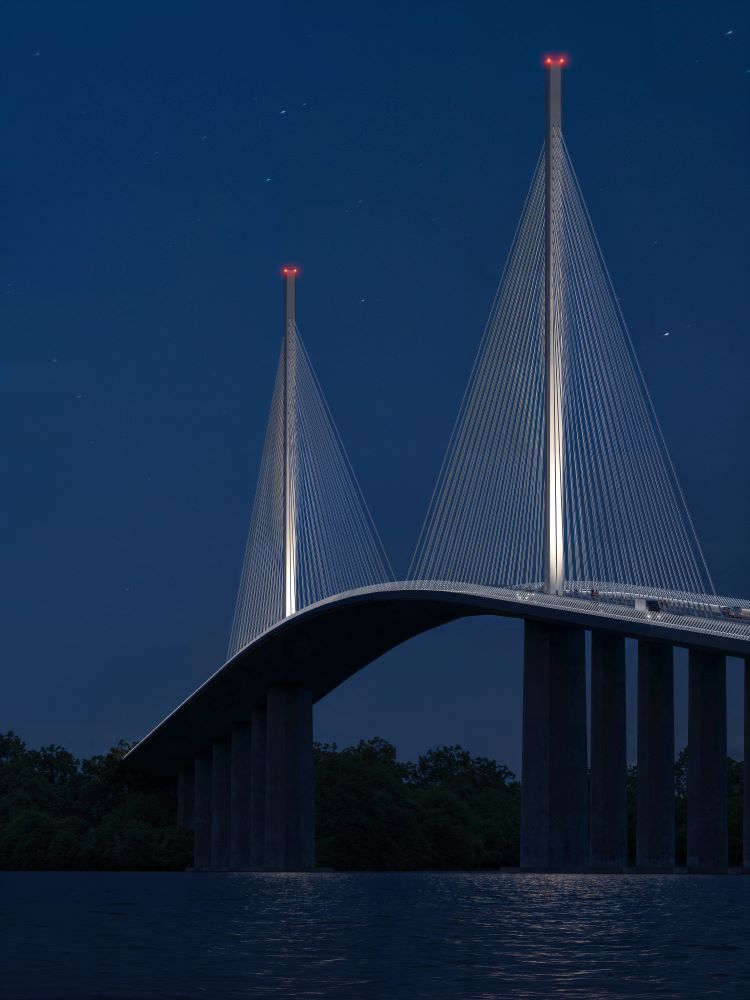 Il nuovo ponte proposto per la baia di Baltimora