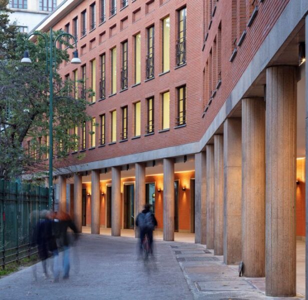 Vetra Building a Milano, il fronte sul parco delle Basiliche