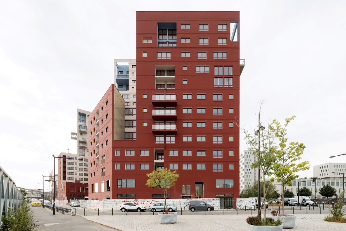 La facciata di uno degli edifici del progetto START-Ivry La facciata di uno degli edifici del progetto START-Ivry