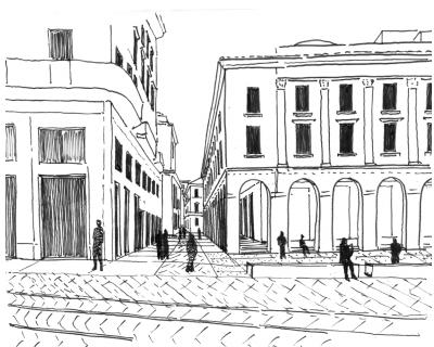 Primo al Concorso di idee per “PIAZZA DELLA SCALA” 17 1