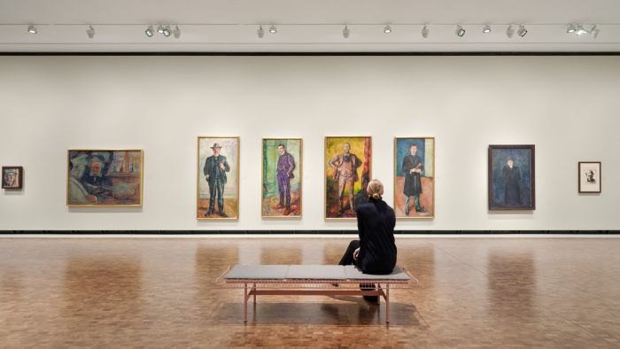 Una delle sale del Museo Munch a Oslo
