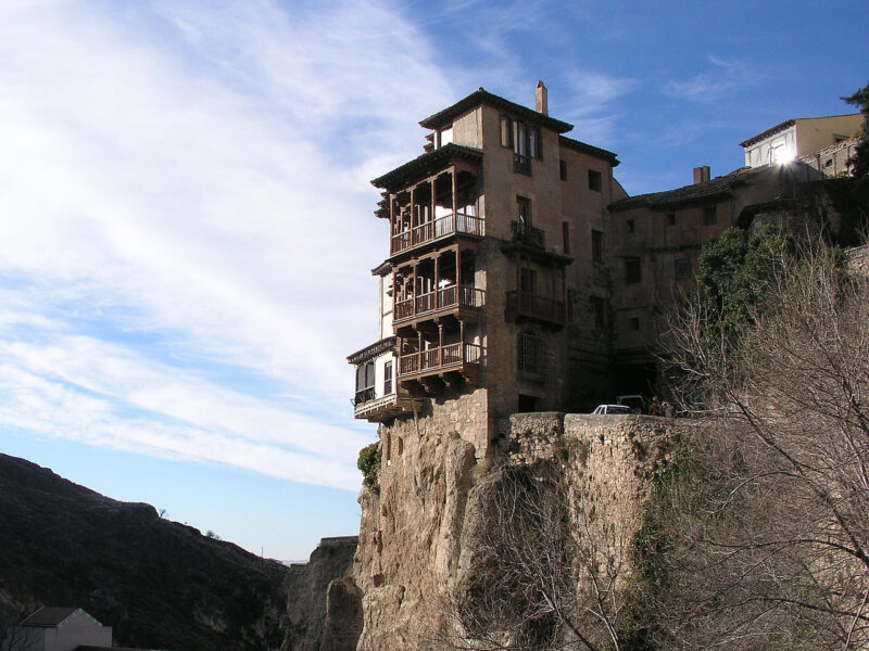 Le case sospese a Cuenca, Castilla-La Mancha, Spagna