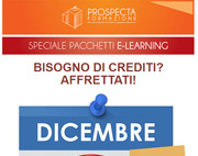 Bisogno di Crediti? Scegli i pacchetti E-learning Prospecta Formazione