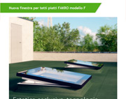 Nuova finestra per tetti piatti FAKRO modello F