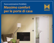 PortaMatic: nuova automazione Hormann per porte