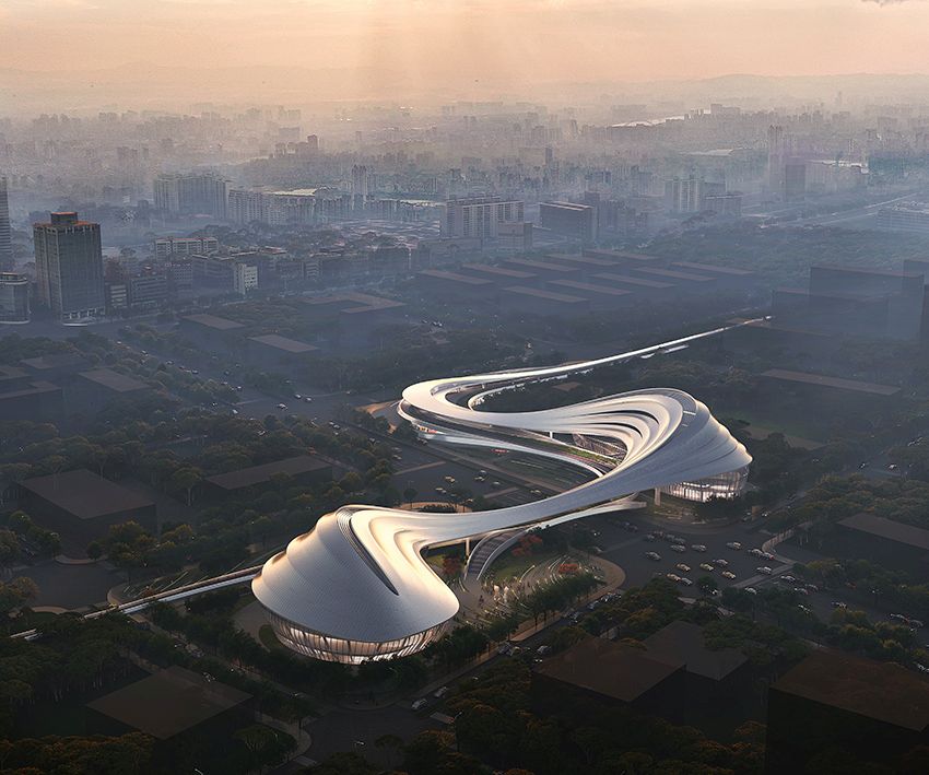 Il centro culturale Jinghe New City Culture & Art Centre – Zaha Hadid Architects