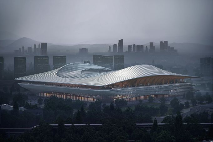 L’International Football Centre di Xi’An (render by Atchain)