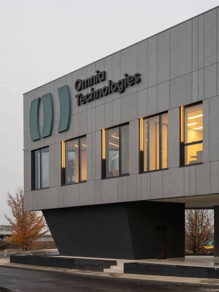 La nuova architettura del quartier generale di Omnia Technologies 