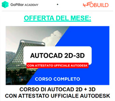 Corso Autocad + Attestato Autodesk a 99€ + iva