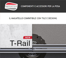 Impertek presenta T-Rail: il magatello compatibile con Tile e Decking