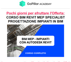Ultimi giorni – Corso BIM Impianti a 109€