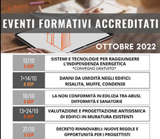 Convegni, seminari e corsi di ottobre 2022
