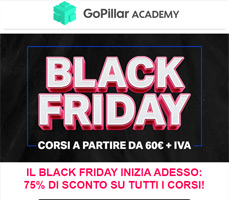 Oltre 70 Corsi al 75% – Sconto Black Friday