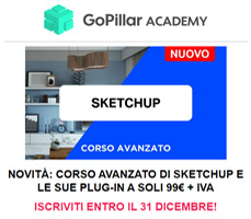 Corso Sketchup Avanzato 99€ + iva
