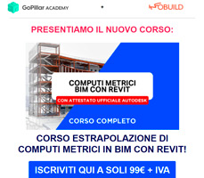 Corso Computi Metrici BIM in Revit a 99€