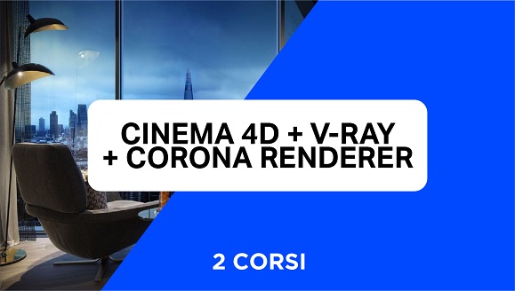 Bundle corsi Cinema 4D + V-Ray + Corona Renderer