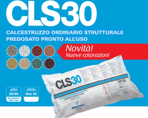 CLS30 – CALCESTRUZZO ORDINARIO STRUTTURALE PREDOSATO PRONTO ALL’USO