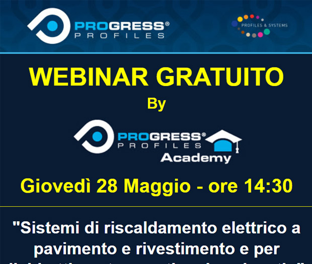 Webinar: Sistemi di riscaldamento elettrico e per l’abbattimento acustico