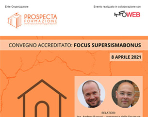 Convegno accreditato “Forum SuperSismaBonus”