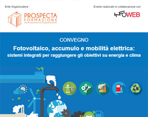 Convegno accreditato: Fotovoltaico, accumulo e mobilità elettrica