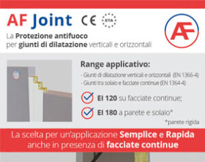 AF Joint: la protezione antifuoco per giunti di dilatazione