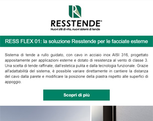RESS FLEX 01: la soluzione Resstende per le facciate esterne