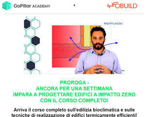 Proroga Corso Progettazione NZEB a 129€