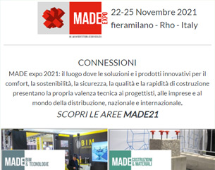 A MADE expo 2021 per costruire il futuro, dal 22 al 25 novembre!