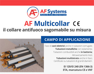 AF Multicollar, il collare antifuoco sagomabile su misura
