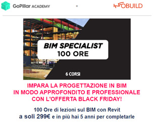 Corso Revit 100 Ore 299€ – Black Friday Promo