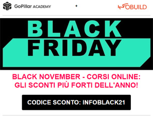 Black Friday / 75% sui corsi di GoPillar Academy