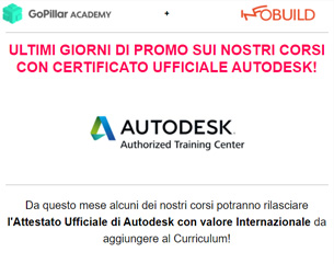Ultimi Giorni – Corsi Attestati Ufficiali Autodesk