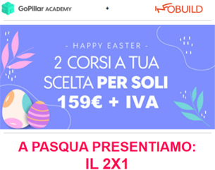 Promo Pasqua: 2 corsi x 1 a 159€