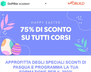 Promo Pasqua: 75% sconto sui Corsi
