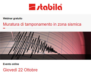 Webinar: Muratura di tamponamento in zona sismica