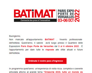 BATIMAT 3/6 Ottobre 2022 – Parigi Porte de Versailles