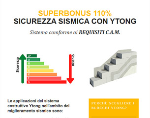 Sicurezza sismica con Ytong – Superbonus 110%