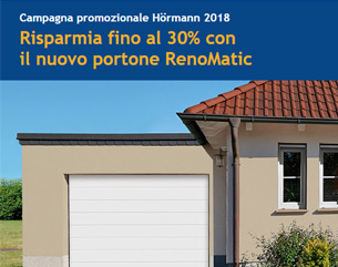 Risparmia fino al 30% con il portone RenoMatic 2018 Hormann